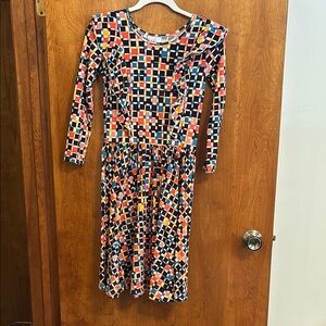 Soft Dot Dot Smile girls size 11 long sleeved dress.